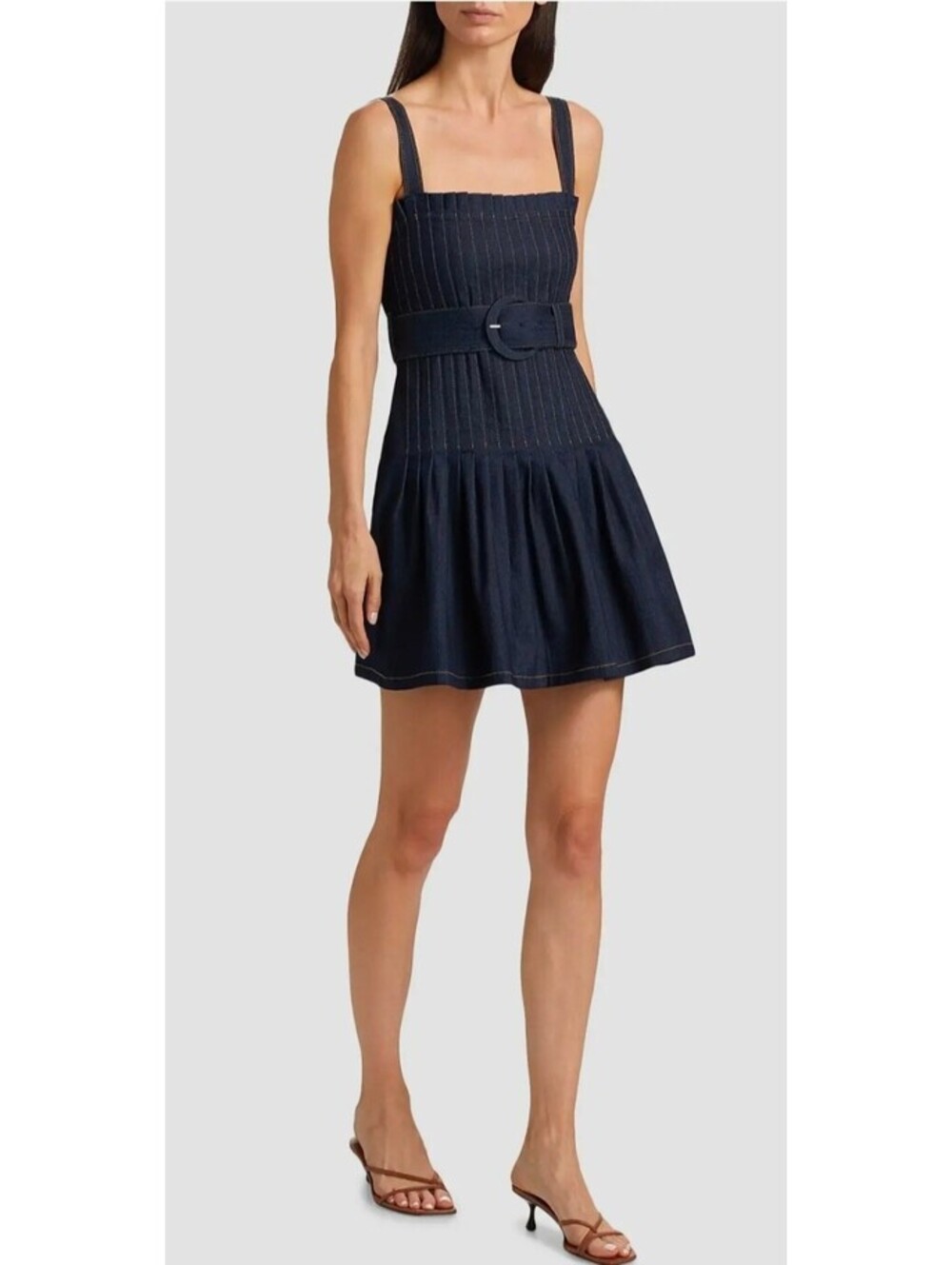 Cinq à Sept's Bibi denim minidress sz 4 NEW